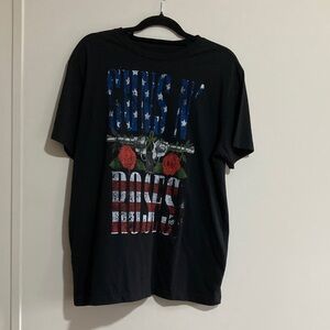 Black Graphic Tee with Bold Design